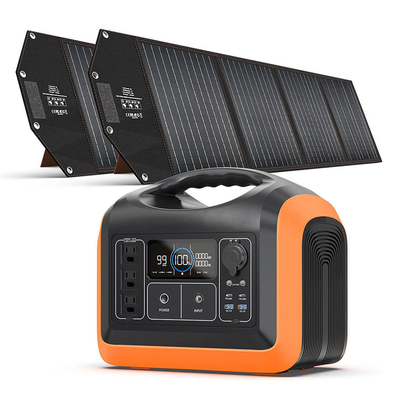 Draagbare zonne-energiecentrale 600W 595.2Wh voor buiten Kamperen Reizen Jagen Blackout