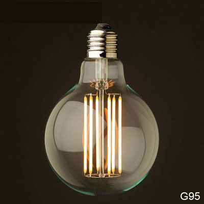 110 lm/w E26 E27 9W G125 G95 LED-gloeilamp met dimmable functie en Amber Glass