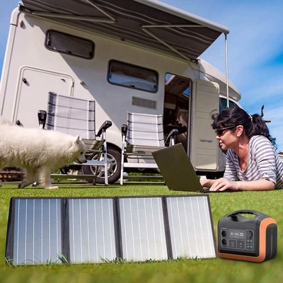 Snel opladen 1200w draagbare batterijbank Power Station met zonnepaneel voor buiten