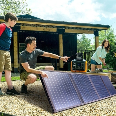 Snel opladen 1200w draagbare batterijbank Power Station met zonnepaneel voor buiten