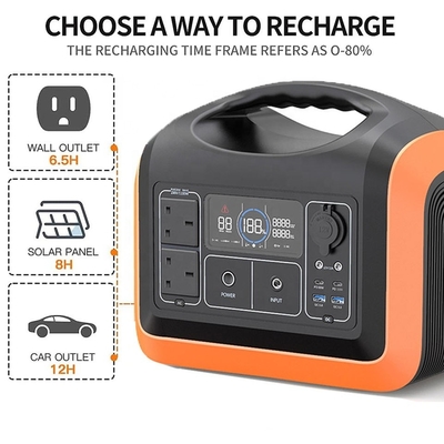 Snel opladen 1200w draagbare batterijbank Power Station met zonnepaneel voor buiten