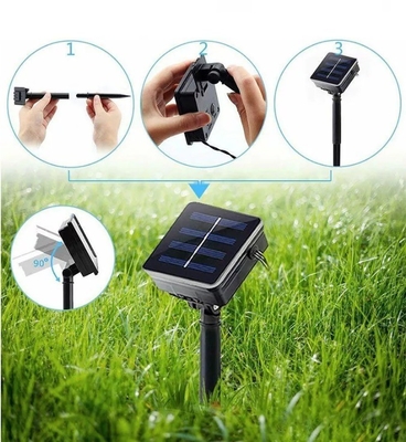 200LED RGB zonne-tuinlampen waterdicht kerststrengverlichting voor buiten IP65