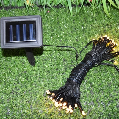 200LED RGB zonne-tuinlampen waterdicht kerststrengverlichting voor buiten IP65