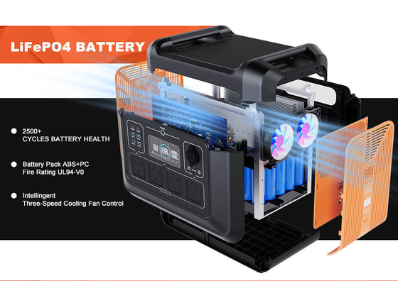 Draagbare zonne-energiecentrale 600W 595.2Wh voor buiten Kamperen Reizen Jagen Blackout