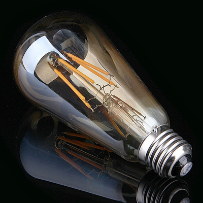 AC stroomvoorziening Vintage Amber Glass ST19 LED gloeilamp Dimmable 40W vervanging Warm Candle Medium Base