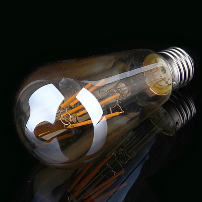AC stroomvoorziening Vintage Amber Glass ST19 LED gloeilamp Dimmable 40W vervanging Warm Candle Medium Base