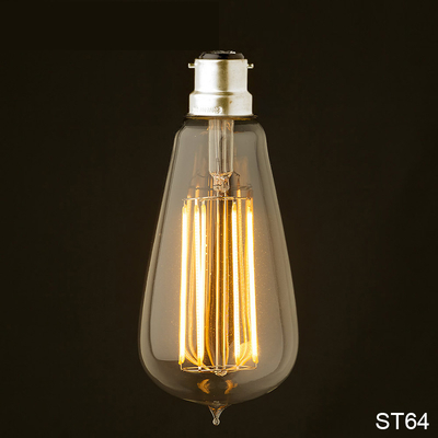 AC stroomvoorziening Vintage Amber Glass ST19 LED gloeilamp Dimmable 40W vervanging Warm Candle Medium Base