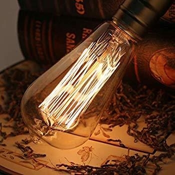 AC stroomvoorziening Vintage Amber Glass ST19 LED gloeilamp Dimmable 40W vervanging Warm Candle Medium Base