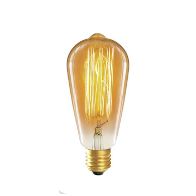 Lange levensduur 6W Dimmable Led Filament Bulb in Amber Warm Yellow Light voor E26 basis