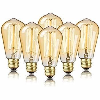 Lange levensduur 6W Dimmable Led Filament Bulb in Amber Warm Yellow Light voor E26 basis
