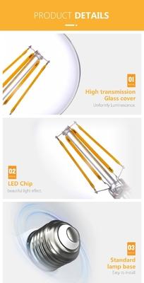 High Lumen 12V 8W E27 A60 Edison-lamp voor werkfunctie en decoratieve verlichting