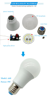 Ce Erp E27 7w 15w 12w 9w High Lumen Led Bulb A60 met 270 graden straalhoek en Ra80
